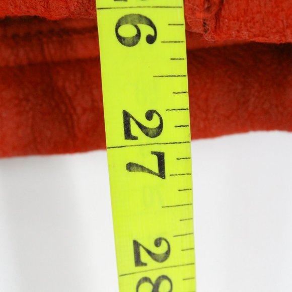 Vintage Scorpio USA Men's Casual Retro Red Suede Button Front Coat Jacket L 90s - Picture 10 of 10